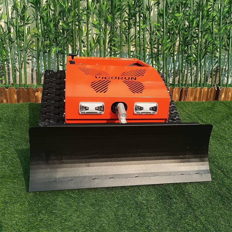 radio controlled track greenhouse lawn cutter machine for sale