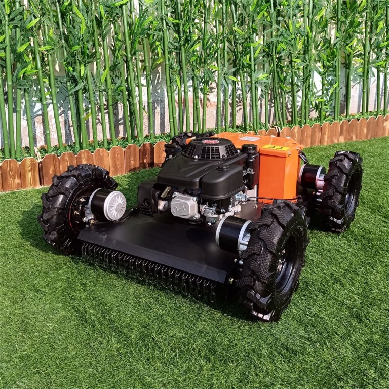 remote operated caterpillar terracing grass crusher for sale